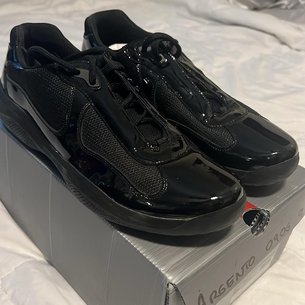 Prada Sneakers black patent leather - Picture 4 of 5